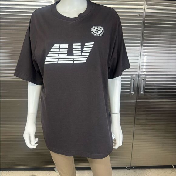 Louis Vuitton Washed Print Cotton Black T-Shirt Marque L. Vuitton Deposee - Picture 5 of 15